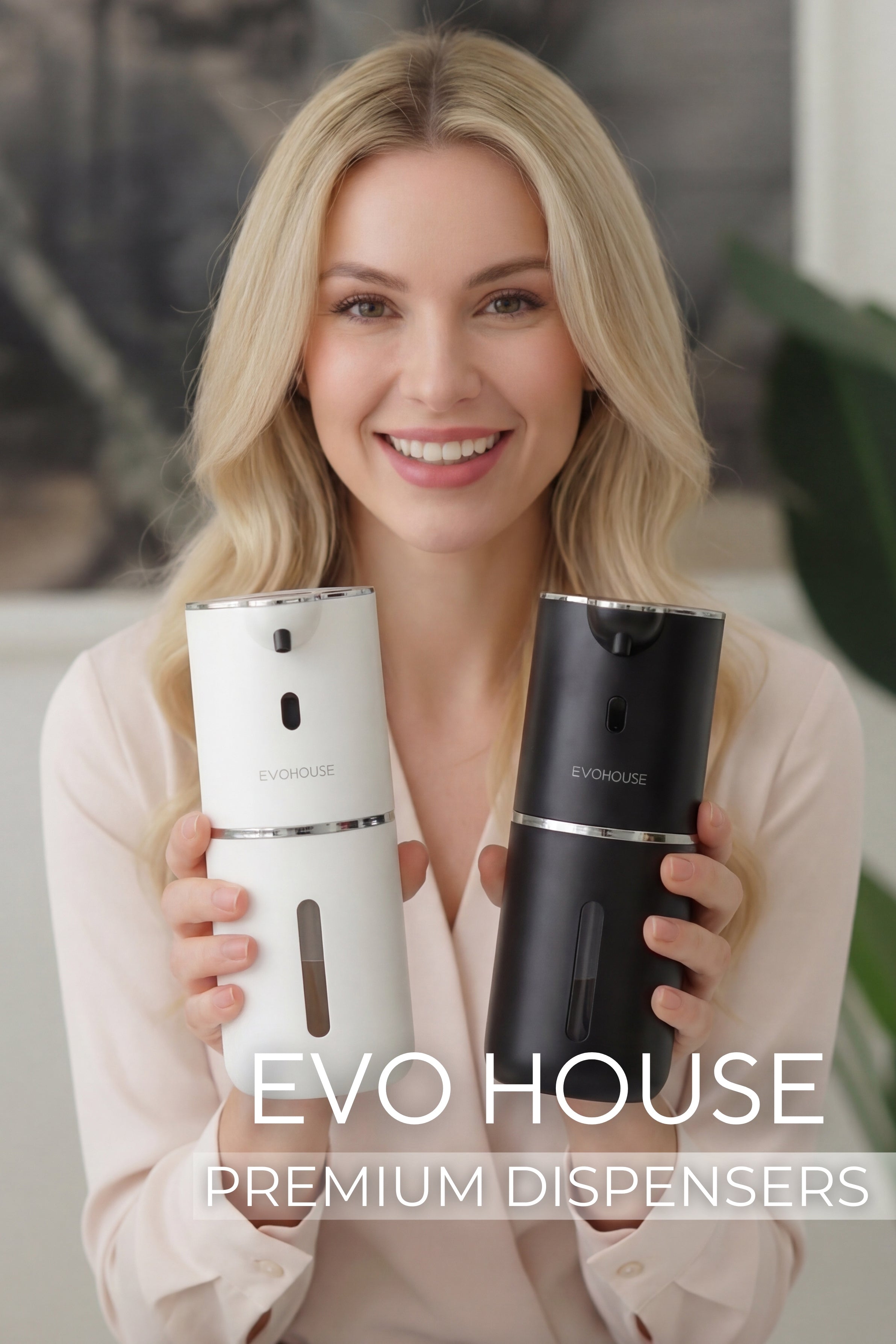 Evo House Otomatik Sensörlü Köpük Sıvı Sabunluk - Şarjlı- Dijital LED Ekran - Duvara Monte - P18 Model