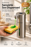 Evo House Otomatik Sensörlü Sıvı Dispenseri Paslanmaz Çelik INOX - P25 Model